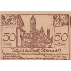 50 Heller Stein an der Donau