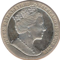 1 Crown - Elizabeth II Sapphire Coronation, Silver Plated