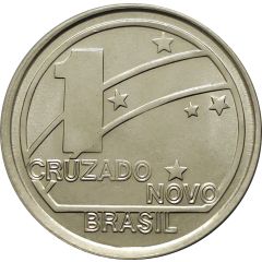 1 Cruzado Novo Anniversary of the Republic