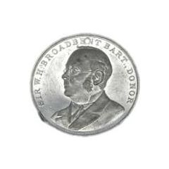 Medal Broadbent’s Delph Playground; white metal
