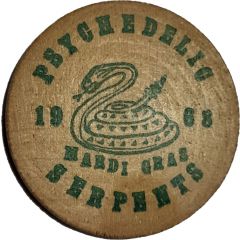 Mardi Gras Token -Psychedelic Serpents