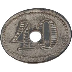 40 Pfennig Wert-Marke