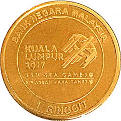 1 Ringgit 29th Southeast Asian Games and 9th ASEAN Para Games