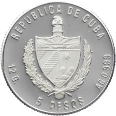 5 Pesos Sarajevo 1984 - Skier