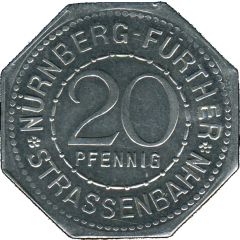 20 Pfennig - Adam Kraft Nürnberg-Fürth