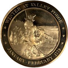 Medal - History of the United States Winter at Valley Forge