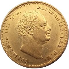 1/2 Sovereign - William IV large type