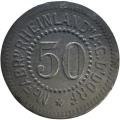 50 Pfennig - Düsseldorf M.-Fabr. Rheinland A.G.