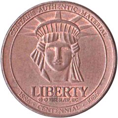 Token - Sears Celebrating 100 Years Statue of Liberty Chicago, Illinois