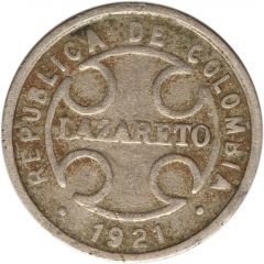 2 Centavos Leprosarium Coinage