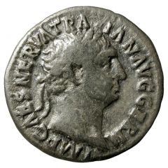 Denarius - Trajan P M TR P COS II P P, Abundantia