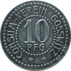 10 Pfennig - Consum Verein Gosswitz