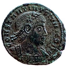 Nummus - Constantinus II GLORIA EXERCITVS, one standard, Siscia