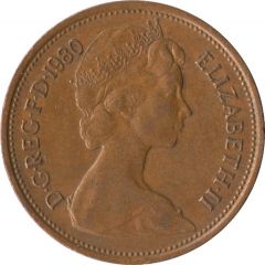 2 New Pence - Elizabeth II 2nd portrait