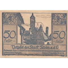 50 Heller Stein an der Donau