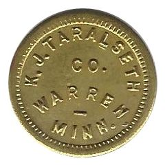 1 Cent - K. J. Taralseth and Co.