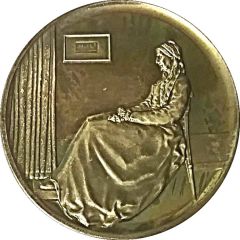 Medallion - 1972 Mother`s Day `Whistler`s Mother` by James McNeill Whistler