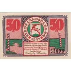 50 Pfennigs Landsberg in Oberschlesien