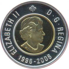 2 Dollars - Elizabeth II Polar bear anniversary edition, Silver