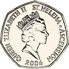 50 Pence - Elizabeth II 3rd portrait