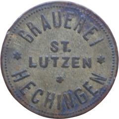 Beer token - Brauerei St. Lutzen - Hechingen