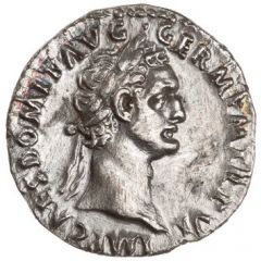 Denarius - Domitian IMP XIIII COS XIII CENS P P P, Minerva