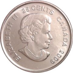 25 Cents - Elizabeth II Men`s Ice Hockey, Coloured