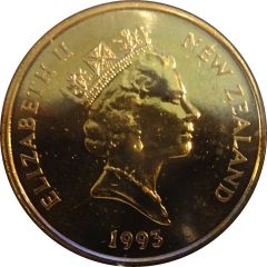 2 Dollars - Elizabeth II 3rd Portrait, Sacred Kingfisher