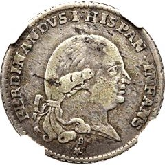⅐ Ducato, 1 Lira - Ferdinando di Borbone