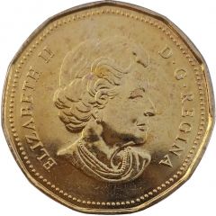 1 Dollar - Elizabeth II Lucky Loonie 2004
