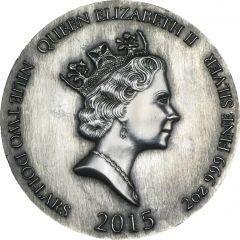 2 Dollars - Elizabeth II Crucifixion