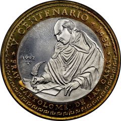 10 Pesos Bartolome de las Casas, Reverse Trial
