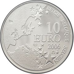 10 Euros - Albert II Mines of Marcinelle Disaster - plated type
