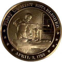 Medal - History of the United States First U.S. Mint Established