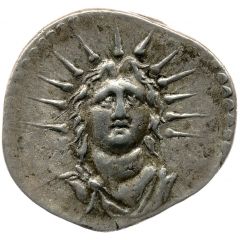 Denarius - Vespasian VESPASIANVS, Sol