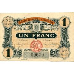 1 Franc - Chambre de commerce d`Angoulème [16] <5ème série>