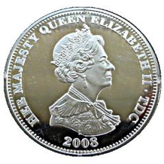 5 Pounds - Elizabeth II Anniversary of Lord Nelson`s Birth, Silver