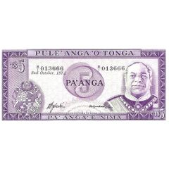 5 Pa`anga - Taufa`ahua