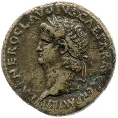 Sestertius - Nero PACE P R TERRA MARIQ PARTA IANVM CLVSIT S C