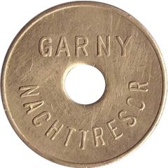 Safe deposit token - Garny Nachttresor Emsdetten Stadtsparkasse