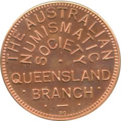 Medal - Queensland Branch 30 Years 1992 Australian Numismatic Society