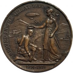 Medal - Peace Celebrations 1919 Lincoln Tribute