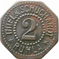 2 Pfennig - Ruhla Thiel and Schuchardt