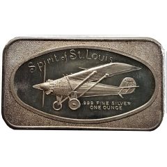 1 Oz Silver - Madison Mint Spirit of St. Louis - Reverse Variety