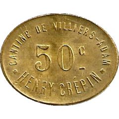 50 Centimes - Cantine de Villiers - Adam - Henri Crépin [95]