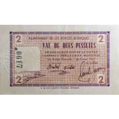2 Pesetas Les Borges Blanques