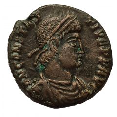 Maiorina - Constantius II FEL TEMP REPARATIO on the galley, Treveri