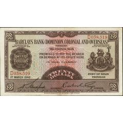 20 Dollars Barclay`s Bank