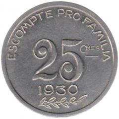 25 Centimes - Escompte pro Familia