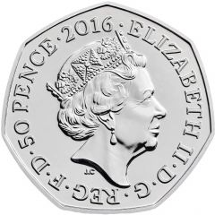 50 Pence - Elizabeth II 5th portrait, Mrs Tiggy-Winkle
